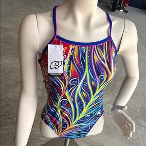 NWT, Bird of Paradise - High Hip One Piece Swimsuit. SIZE 30